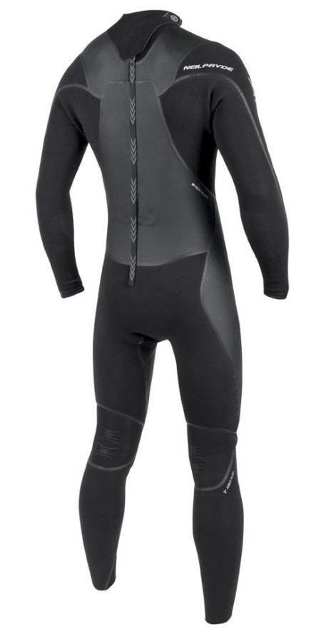 2019 Neil Pryde 5/4/3 Combat Backzip Kiteboarding Wetsuit Black Back