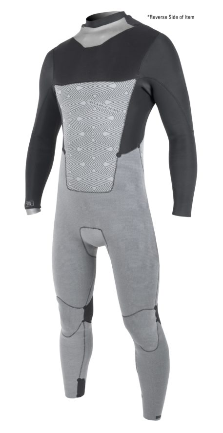 2019 Neil Pryde 5/4/3 Combat Backzip Kiteboarding Wetsuit Black Front Inside