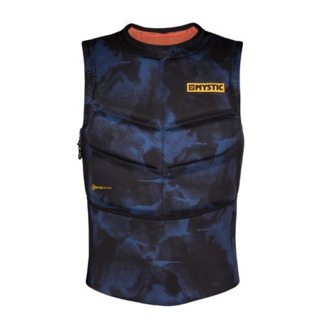 Mystic Majestic Kiteboarding Side Zip Impact Vest Navy Front