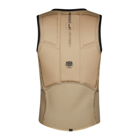 2021 Mystic Majestic Kiteboarding Side Zip Impact Vest Black Back Inside