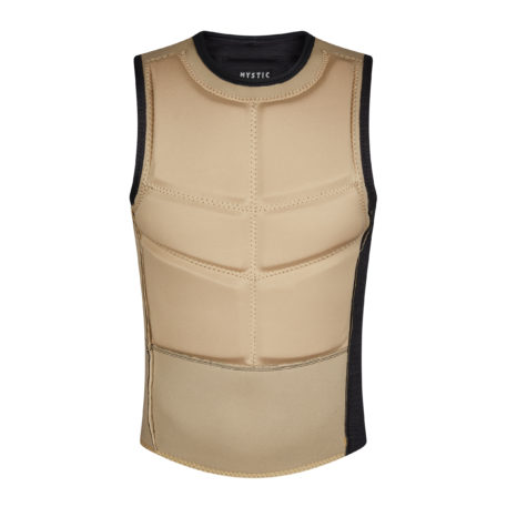 2021 Mystic Majestic Kiteboarding Side Zip Impact Vest Black Front Inside
