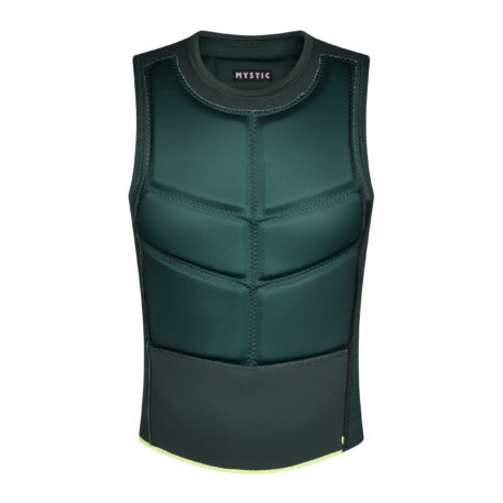 Mystic Majestic Kiteboarding Side Zip Impact Vest Dark Leaf Front Inside