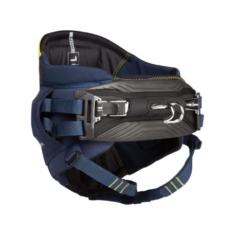 2021 Mystic Aviator Seat Harness Navy/Lime Side
