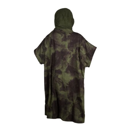 2020 Mystic Kiteboarding Changing Poncho Allover Print Brave Green Back