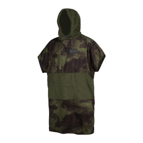 2020 Mystic Kiteboarding Changing Poncho Allover Print Brave Green Front