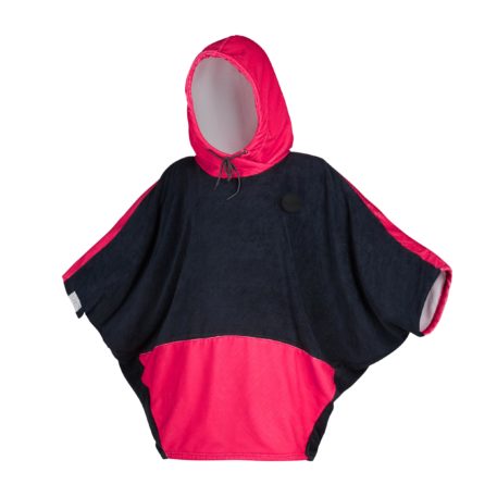 2020 Mystic Kiteboarding Womens Changing Poncho Caviar Melee Front
