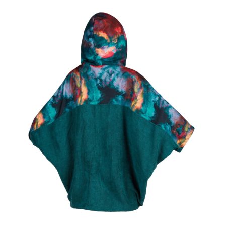 2020 Mystic Kiteboarding Womens Changing Poncho Teal Back