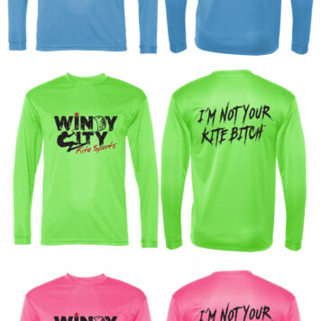 WindyCity Kite Sports Mens LS "I'm Not Your Kite Bitch" Quick-Dry Rashguard