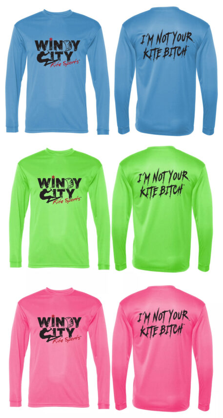 WindyCity Kite Sports Mens LS "I'm Not Your Kite Bitch" Quick-Dry Rashguard