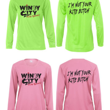 WindyCity Kite Sports Womens Long Sleeve "I'm Not Your Kite Bitch" Rashguard Both Colors