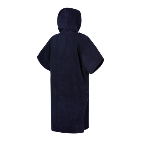 2021 Mystic Kiteboarding Changing Poncho Cotton Velour Night Blue Back