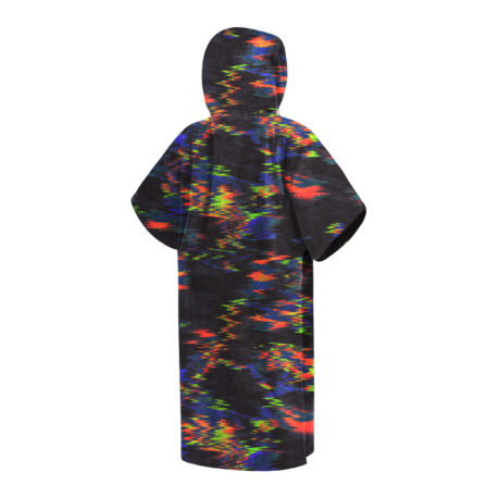 2021 Mystic Kiteboarding Changing Poncho Cotton Velour Rainbow Back