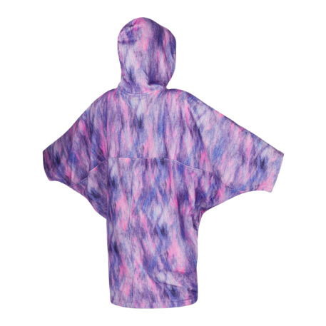 2021 Mystic Womens Kiteboarding Changing Poncho Black/Purple Back