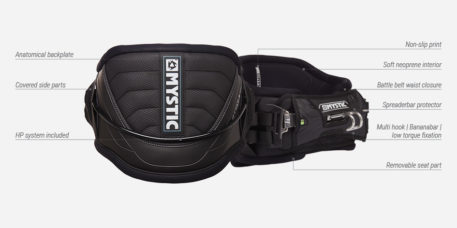 2021 Mystic Star Hybrid Kiteboarding Waist Seat Harness Features Overview