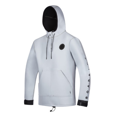 2021 Mystic The One Sweat 4mm Kiteboarding Hoodie White Front