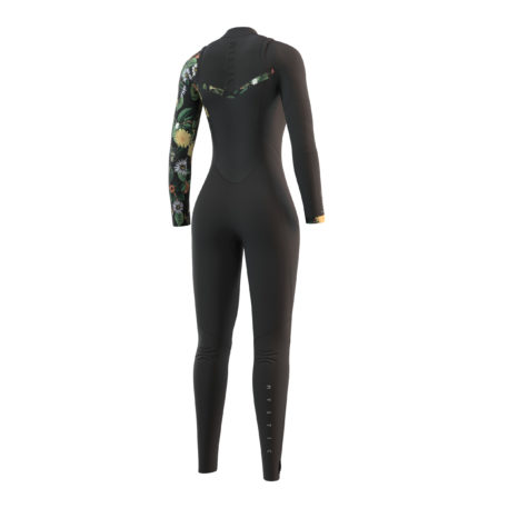 2021 Mystic Womens Jayde Double Front Zip 5/4 Kiteboarding Wetsuit Black Back