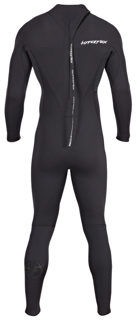 Hyperflex VYRL Back Zip 5/4 Kiteboarding Wetsuit Black Back