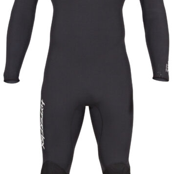 Hyperflex VYRL Back Zip 5/4 Kiteboarding Wetsuit Black Front