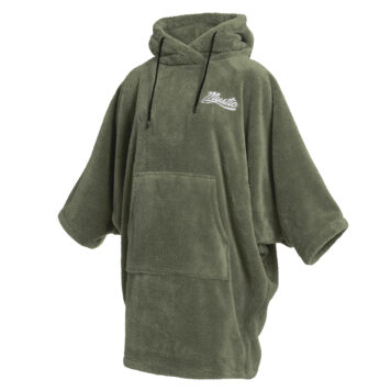 2022 Mystic Womens Kiteboarding Changing Poncho Teddy Olive Green Front