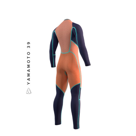 Mystic Majestic Back Zip 5/4 Kiteboarding Wetsuit Back Inside