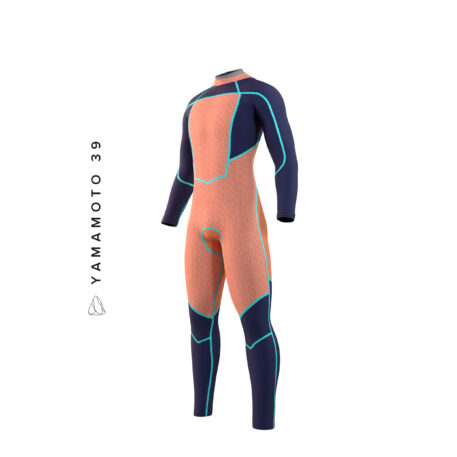 Mystic Majestic Back Zip 5/4 Kiteboarding Wetsuit Front Inside