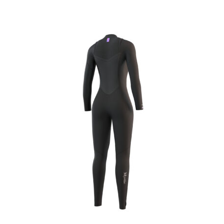 2023 Mystic Womens Jayde Double Front Zip 5/4 Kiteboarding Wetsuit Black Back