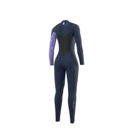 2023 Mystic Womens Jayde Double Front Zip 5/4 Kiteboarding Wetsuit Navy Back