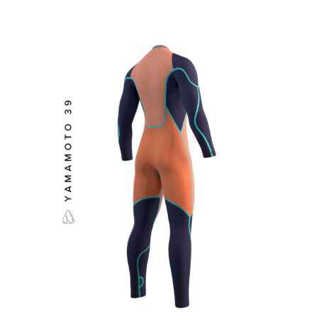 2023 Mystic Majestic Back Zip 5/4 Kiteboarding Wetsuit Back Inside