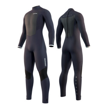 Mystic Majestic Back Zip 5/3 Kiteboarding Wetsuit, Night Blue, S