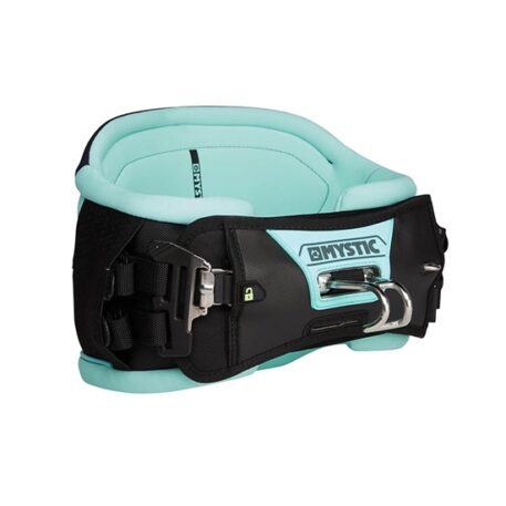 Mystic Star Womens Kiteboarding Waist Harness Black/Mint Side