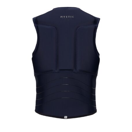 2024 Mystic Block Front Zip Kiteboarding Impact Vest Navy Back