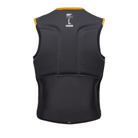 2024 Mystic Block Front Zip Kiteboarding Impact Vest Retro Orange Back Inside