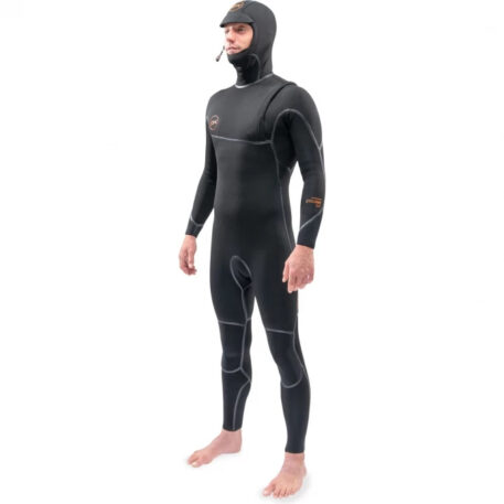 Dakine Cyclone 4/3 Zipfree Hooded Kiteboarding Wetsuit Front Side View