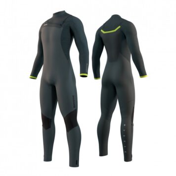 Mystic Majestic Front Zip 3/2 Kiteboarding Wetsuit, Black, Medium
