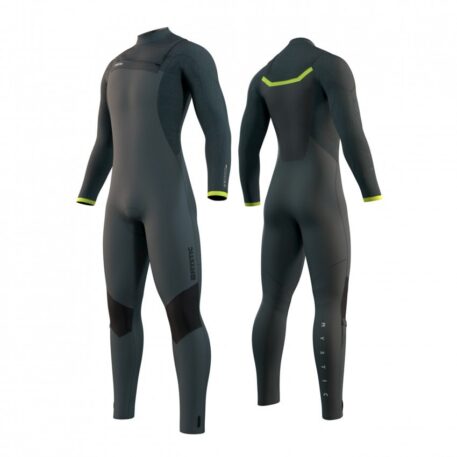 Mystic Majestic Front Zip 3/2 Kiteboarding Wetsuit, Black, Medium