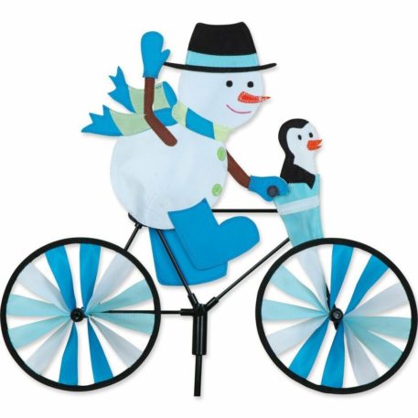 Snowman 20" Bike Yard Garden Wind Spinner