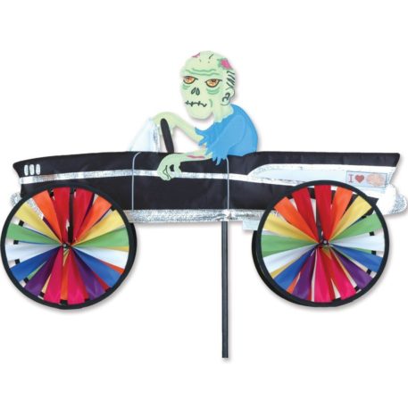 Halloween Zombie Cruiser 25" Car Yard Garden Wind Spinner