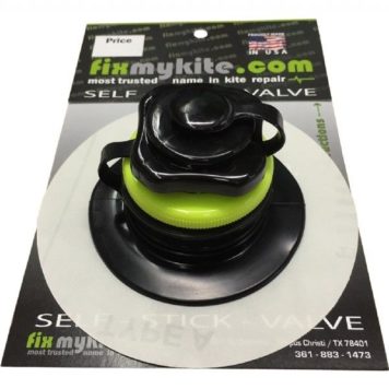 FMK Naish Inflate/Deflate Screw Kite SelfStick Repair Valve, w/Hook & Loop