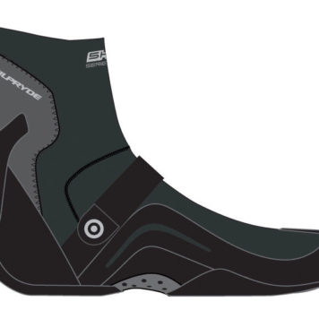 Neil Pryde 5000 High Cut Round Toe Hook & Loop Strap 4mm Wetsuit Boots