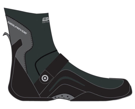 Neil Pryde 5000 High Cut Round Toe Hook & Loop Strap 4mm Wetsuit Boots