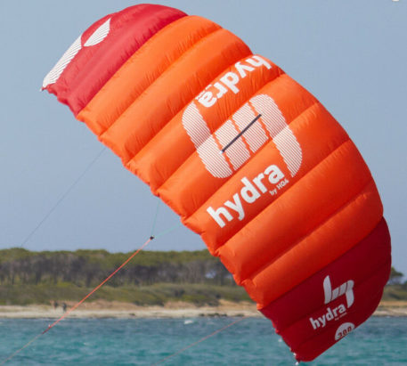 HQ4 Hydra 350 Kiteboarding Closed Cell Foil Water Trainer Kite 3.5m - Image 3