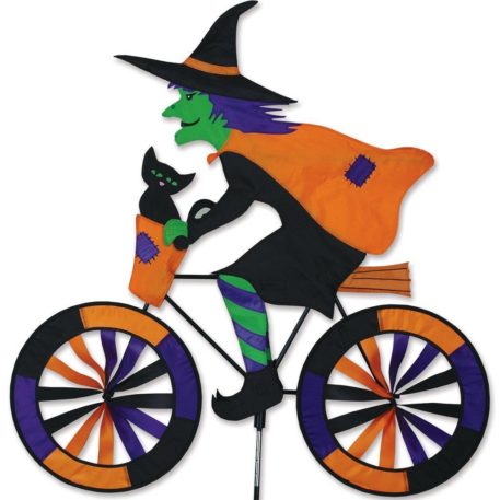 Halloween Witch 30" Bicycle Yard Garden Wind Spinner