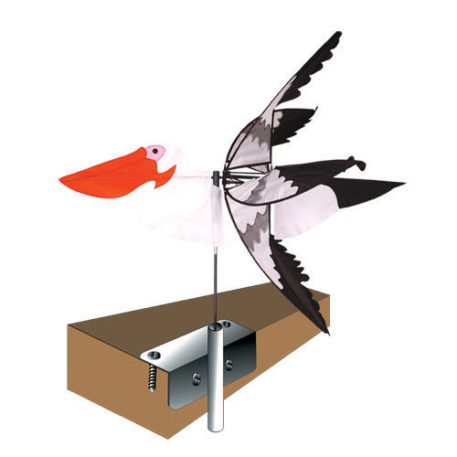 Wind Yard Garden Spinner 3/8 inch Deck Mount