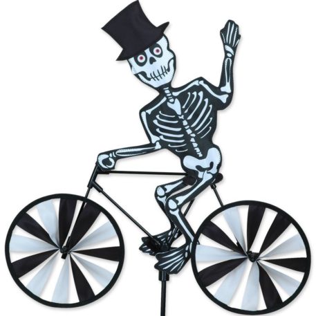 Halloween Skeleton 20" Bike Yard Garden Wind Spinner